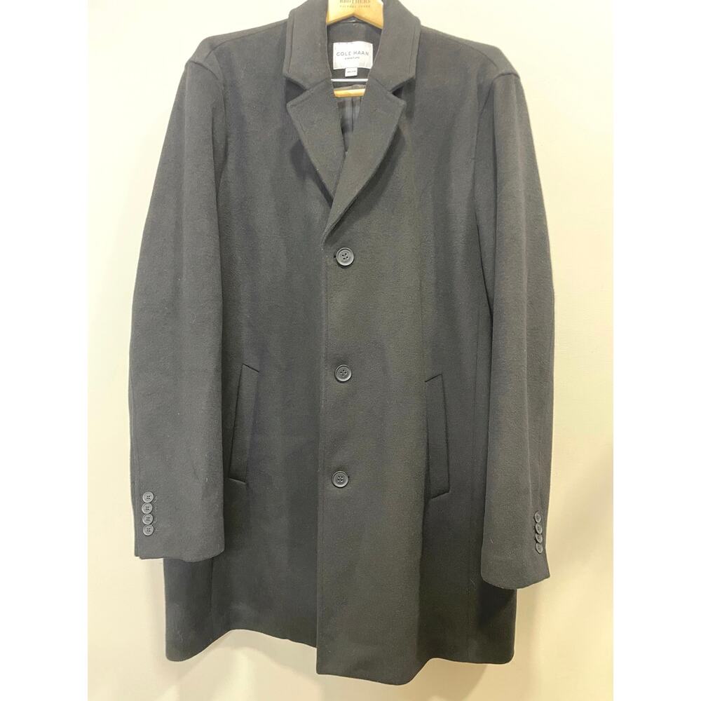 Cole Haan Signature Men's Wool-Blend Overcoat / Car Coat Sz XXL